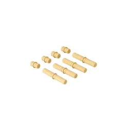 8 x Connector pegs Honey Yellow