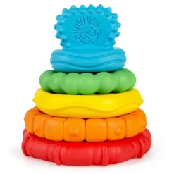 Baby Einstein Stack & Teethe multi - tekstur legesæt med bideringe
