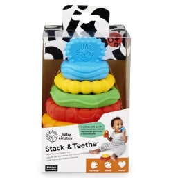 Baby Einstein Stack & Teethe multi - tekstur legesæt med bideringe
