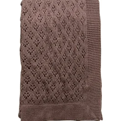 Baby plaid - bomuld strikket Imp. 81A - mauve