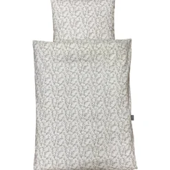 Baby sengelinned - dess. 1244 hvid m/ naturfarvede grene