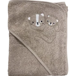 Badeslag sand m/ mor & barn apl. str. 75x75 cm. Oeko Tex