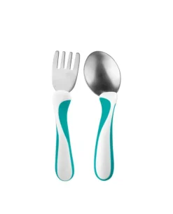 Bambino My first FORK & SPOON - Turkis