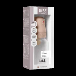 BIBS Baby Flaske Rund Latex 1 pack 150 ml Slow Flow Blush