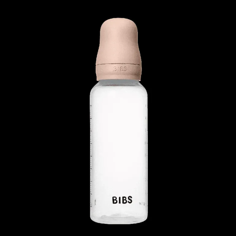 BIBS Baby Flaske Rund Latex 1 pack 270 ml Medium Flow Blush