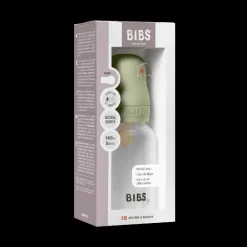 BIBS Baby Flaske Rund Latex 1 pack 150 ml Slow Flow Sage