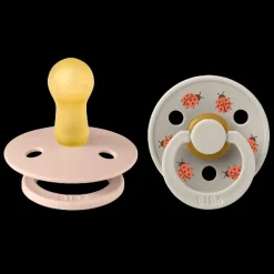 BIBS Studio Colour 2 PACK Ladybug Latex Size 1 Blush Mix