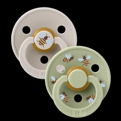 BIBS Studio Colour 2 PACK Bumblebee Latex Size 2 Mushroom Mix