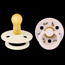 BIBS Studio Colour 2 PACK Bumblebee Latex Size 1 Ivory Mix