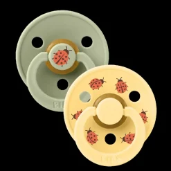 BIBS Studio Colour 2 PACK Ladybug Latex Size 2 Sage Mix