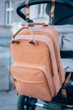 Bizzi Growin RucPOD® Pusletaske og rejseseng - Vegan Leather - Porcini