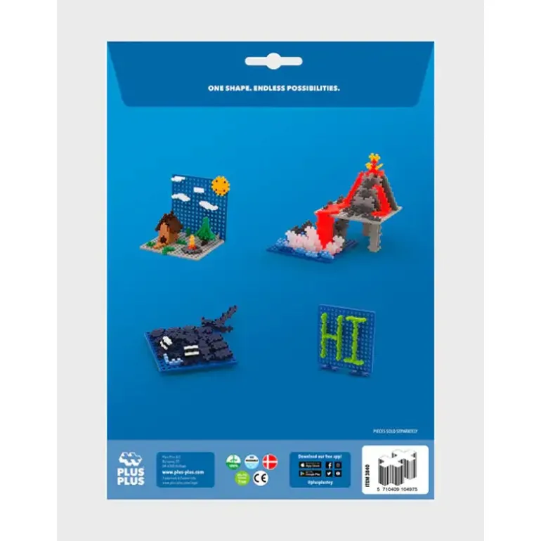 Blister Plus-Plus Baseplate / 2 pcs. (Blue/Gray)