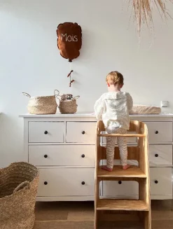 Curve Lab Læringstårn - Birketræsfinér med en overflade afslutning i egetræ