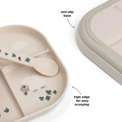 Done By Deer Foodie inddelt tallerken Tiny farm Sand