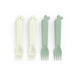 Done By Deer Kiddish gafler 4 stk. Raffi Grøn