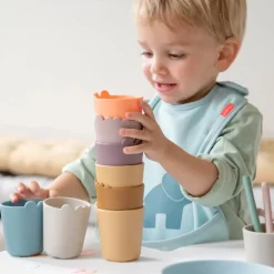 Done by Deer Kiddish mini kop 2 stk. Croco Blå