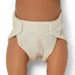 Dukkebleer i stof 3 stk - Farvet