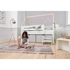 Enekltseng Nanna med høje skuffer i silver