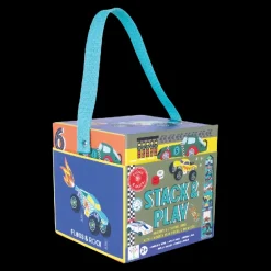 Floss & Rock - Stableklodser pap m. figurer - Biler