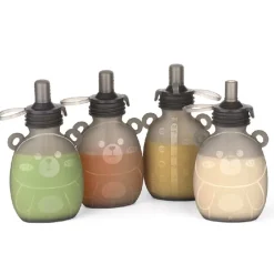 Haakaa Happii Bear Smootieposer - 4 stk (170ml)