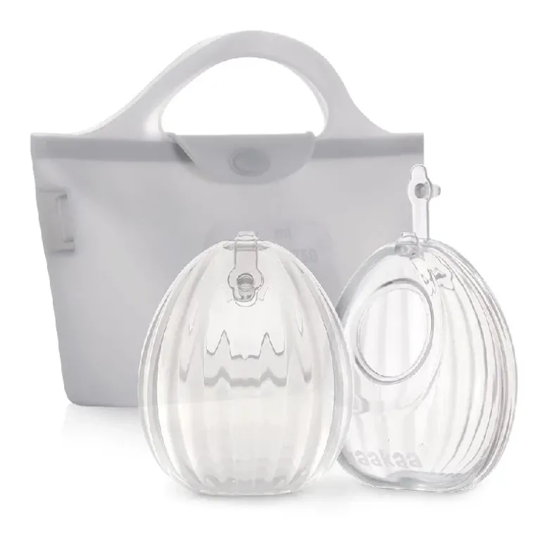 Haakaa Shell Brystpumpe inkl steriliseringspose - 2x75ml