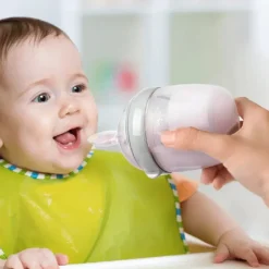 Haakaa Silicone Feeding Spoon Bottle 160ml - Grey