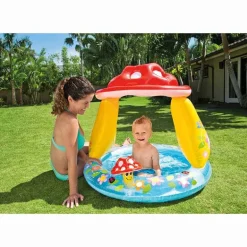 INTEX Mushroom Baby Pool - 45L - 102x89 Cm.
