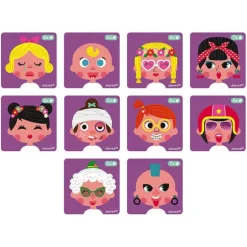 Janod Girl’s Crazy Faces Magnetibook