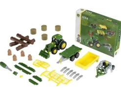 John Deere Traktor m/frontlæsser & anhænger