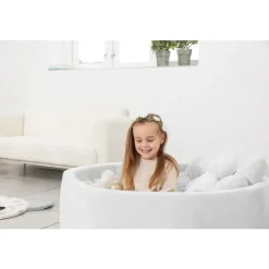 Kidkii boldbassin grå 100x30 cm med 250 bolde