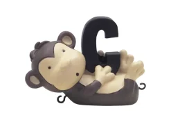 Kids By Friis C bogstav med chimpanse til navnetog