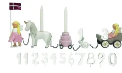 Kids By Friis Fødselsdagstog - blomsterfeer m. 11 tal