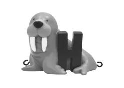 Kids By Friis H bogstav med hvalros til navnetog