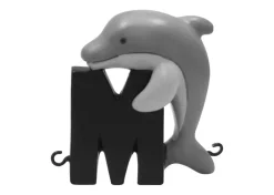 Kids By Friis M bogstav med marsvin hval til navnetog