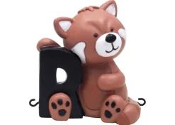 Kids By Friis R bogstav med rød panda til navnetog