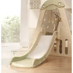 Kids Zone aktivitets hus med rutsjebane og gynge