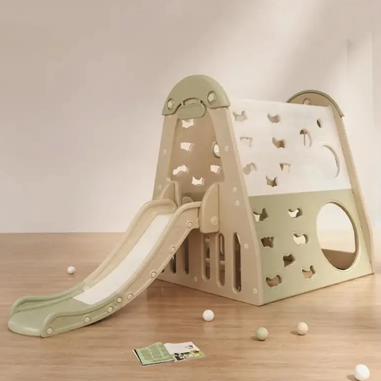 Kids Zone aktivitets hus med rutsjebane og gynge