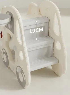 Kids Zone bil med rutsjebane og basket