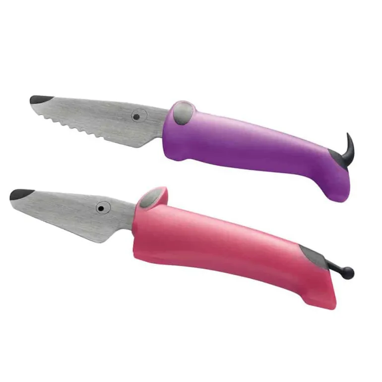 Kinderkitchen børnekokkeknivsæt - pink/lilla