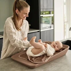 Leander Topper til puslepude - Woodland - Økologisk bomuld - Clay