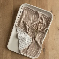 Leander Topper til puslepude - Woodland - Økologisk bomuld - Cappuccino