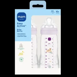 MAM Easy Active Baby Bottle 330ml 2p Pink