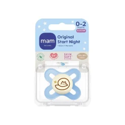 MAM Original Start Night Silk 0-2m 1p Box V Blue