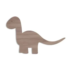 Maseliving dino lampe - valnød