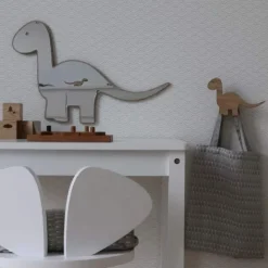 Maseliving dino spejl - egetræ