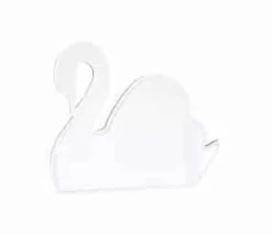 Maseliving svane spejl - hvid