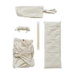 Membantu Basic slyngevugge økologisk bomuld - beige inkl. Motor