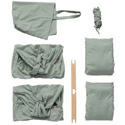 Membantu Basic tvillinge slyngevugge økologisk bomuld - grøn