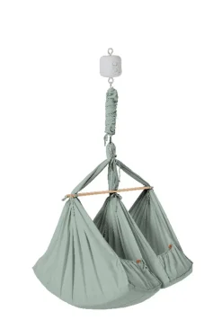 Membantu Basic tvillinge slyngevugge økologisk bomuld - grøn