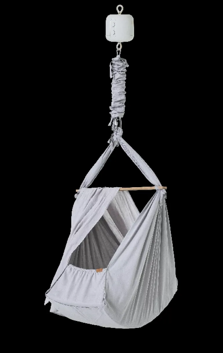 Membantu Premium slyngevugge økologisk bomuld - grå